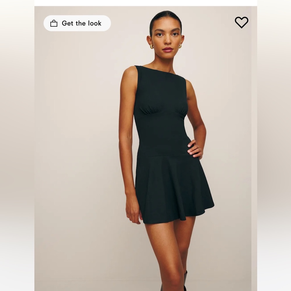 Reformation Mayve Knit Dress Black - Size S